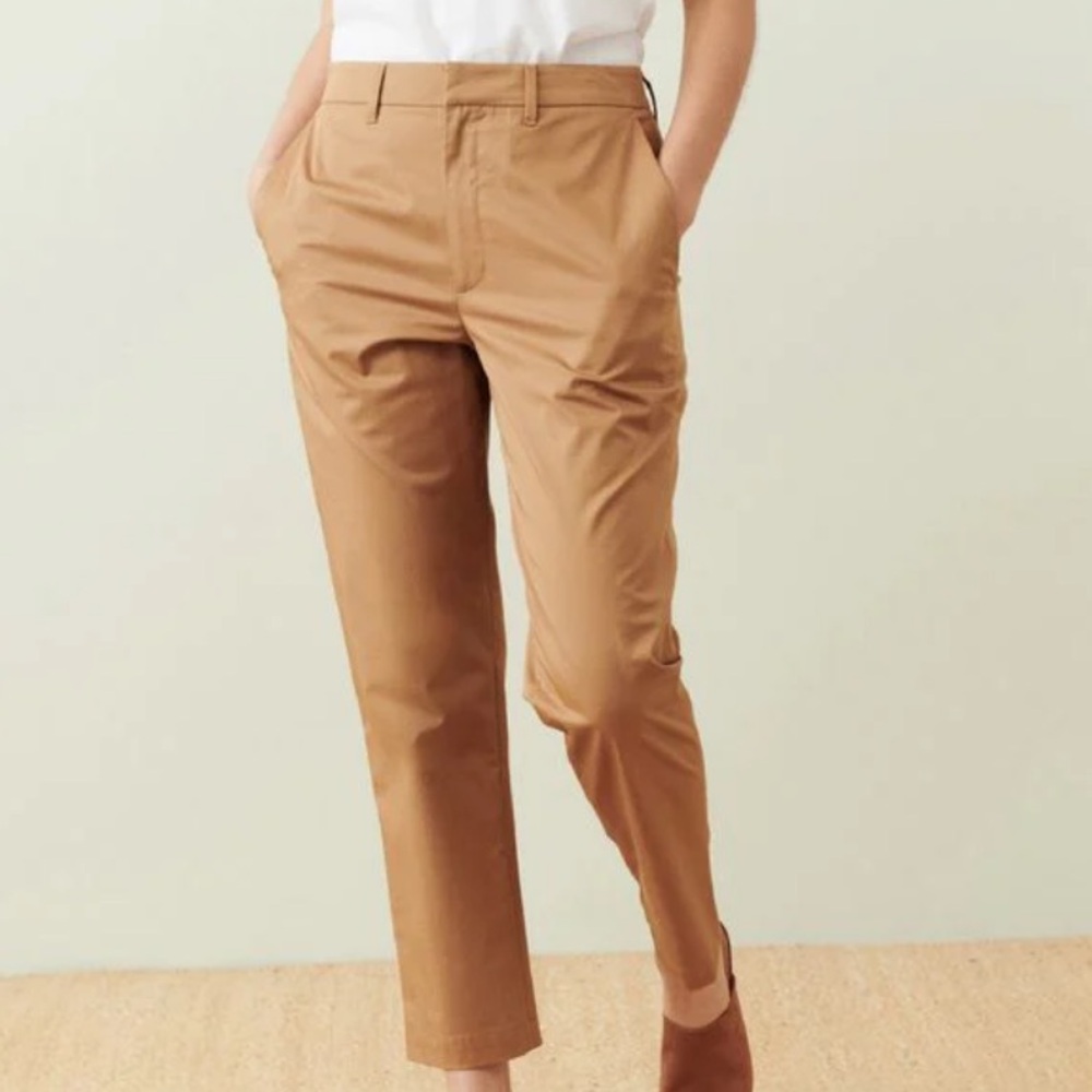 NWT! JENNI KAYNE Twill Trouser in Tan - 4 - Picture 2 of 7